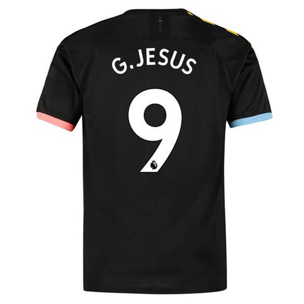 Maillot Football Manchester City NO.9 G.Jesus Exterieur 2019-20 Noir